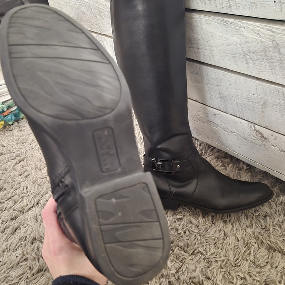 Anne Klein Black Over the Knee Boots - Picture 4 of 7